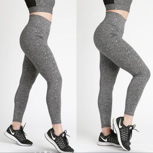 MOVI High Waist Bronze Metallic Splatter Legging